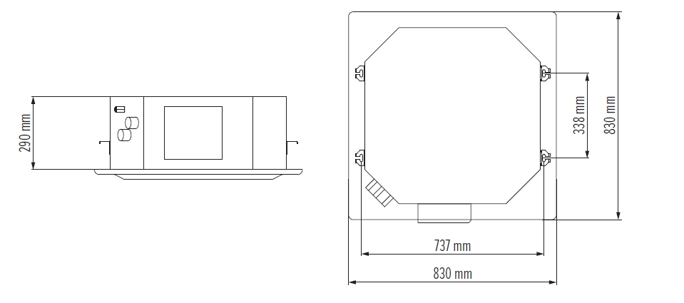  Overall dimensions MCFK-091-A2
