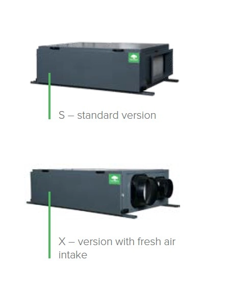 Mycond MSHA(C) for swimming pools, with fresh air supply option