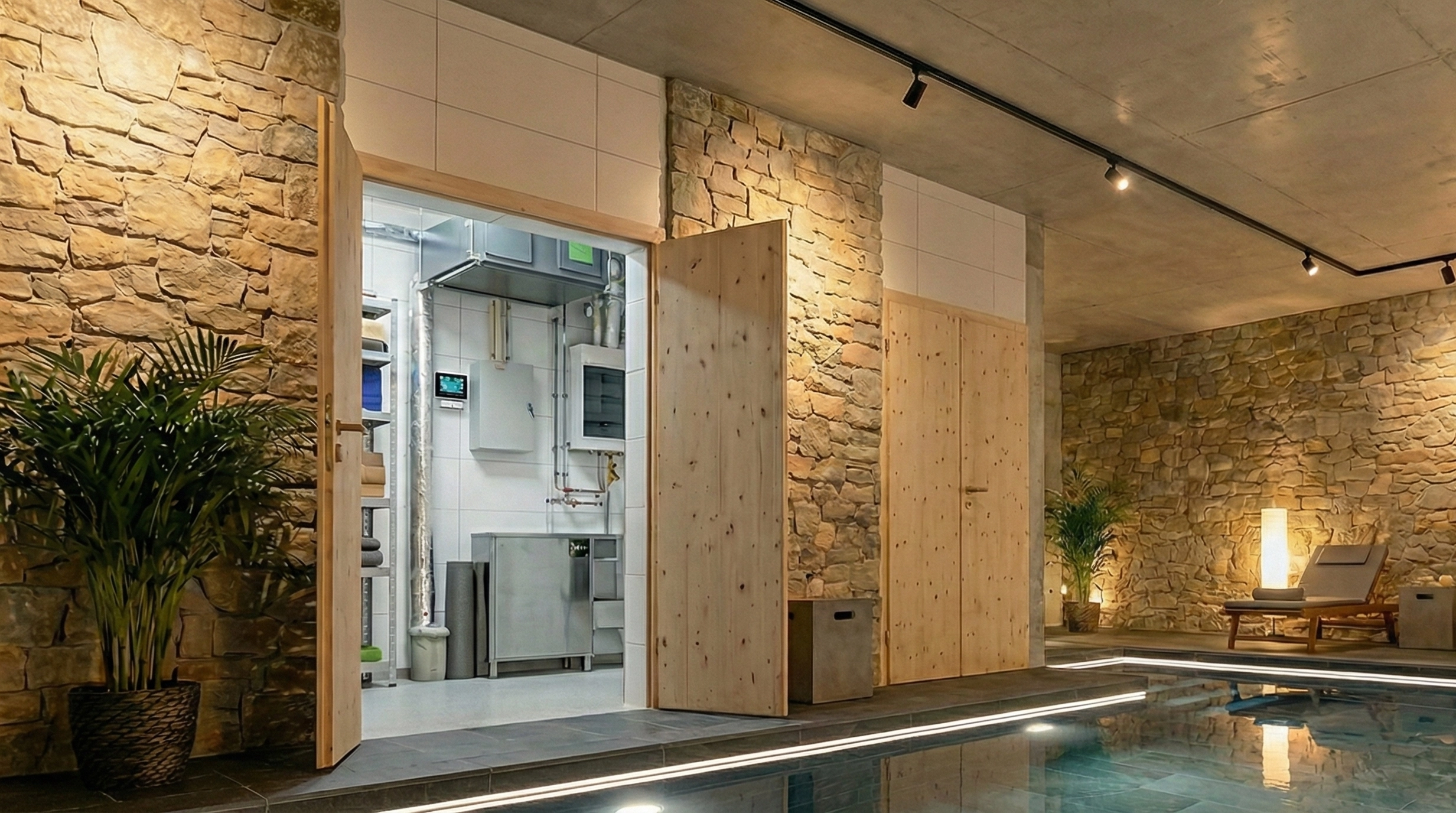 Duct dehumidifier for swimming pools with optimized air circulation Mycond MSHAC