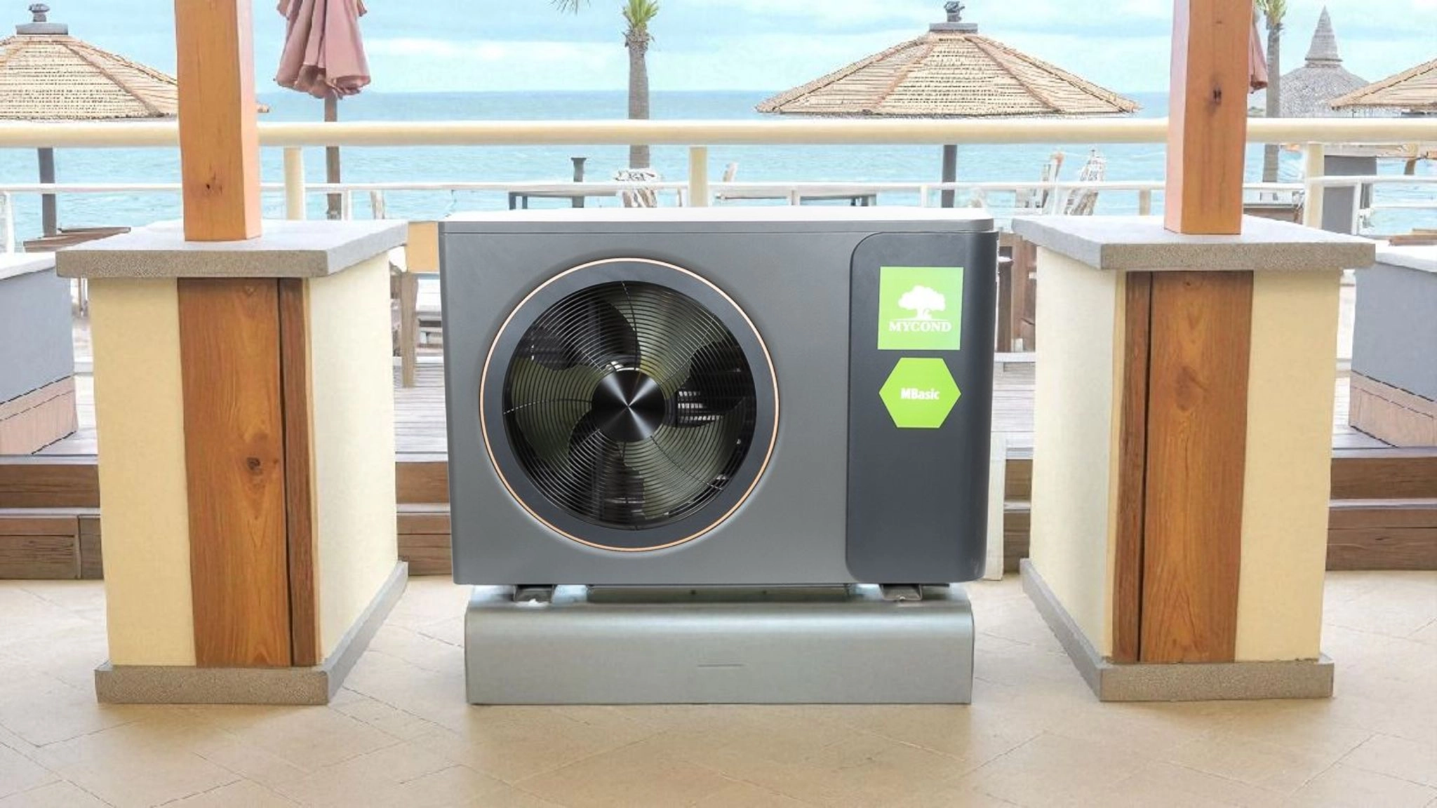 Heat pump providing heating at temperatures down to -25 degrees with Mycond MBasic