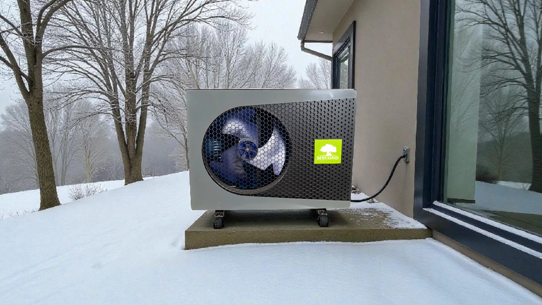 Monoblock heat pump optimal temperature Mycond BeeThermic