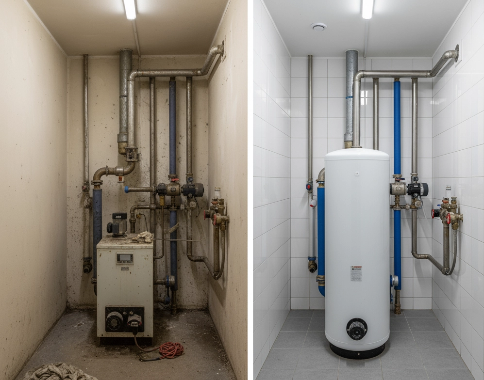 Renovation of an old heating system with Mycond BeeEco heat pump